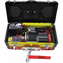 Лебедка "redBTR" переносную в ящике, синтетический трос