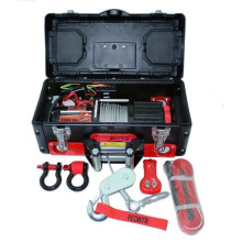 Лебедка "redBTR" переносная в ящике, стальной трос